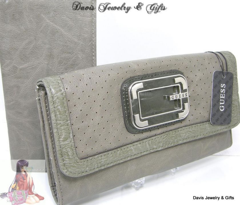 Guess G Logo Wallet & Checkbook Purse 2/LOT Evelyn NWT  