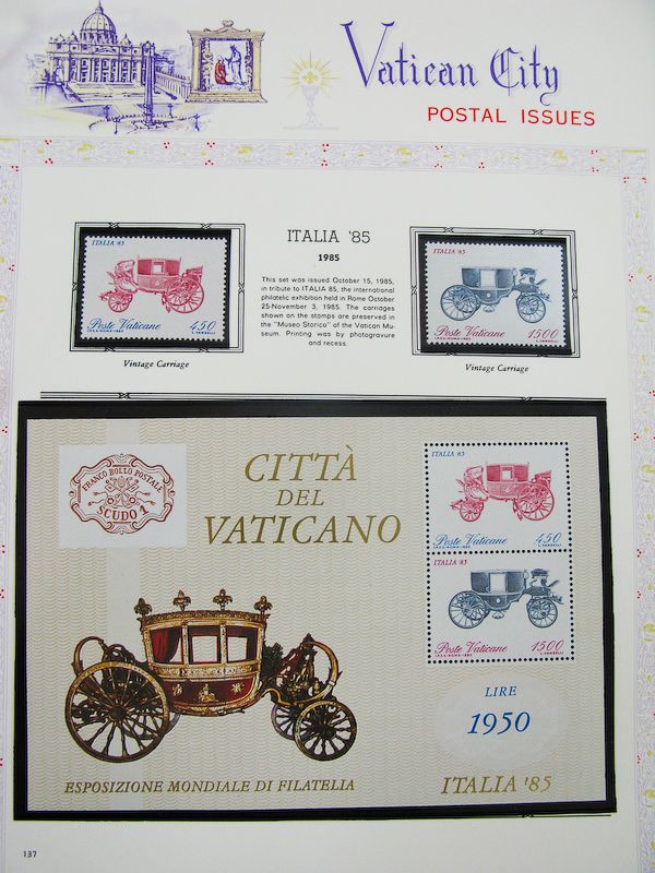 Vatican Stamps Mint NH Collection In 2 Ace Albums  