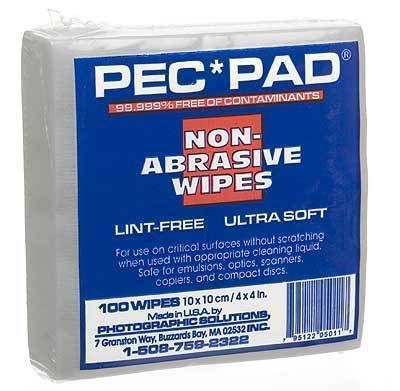 PEC PAD Lint Free Wipes 4x4 100per/Pkg 795122050117  