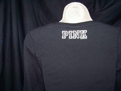 NWT VICTORIAS SECRET PINK CAROLINA PANTHERS SHIRT EXTRA SMALL 