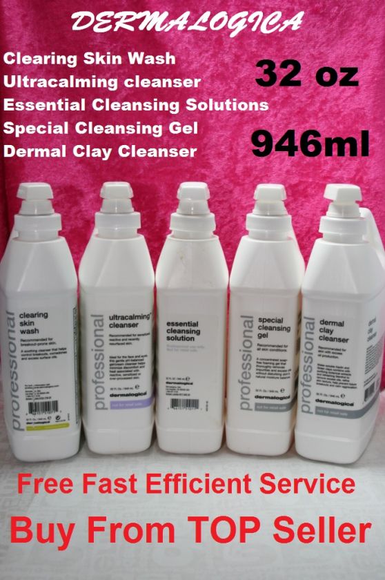 DERMALOGICA PROFESSIONAL SIZES 32oz + 3 FREE SAMPLES  