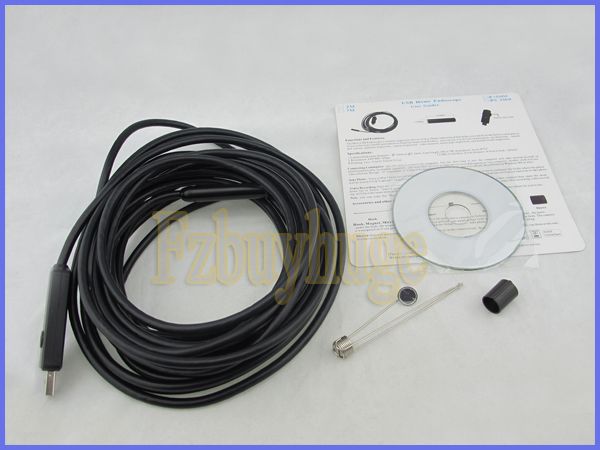 endoscope 1 x magnet 1 x hook 1 x mirror 1 x cd 1 x sleeve 1 x user 