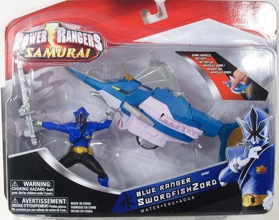 Power Rangers Samurai SwordfishZord Blue Ranger Water NIP Bandai 