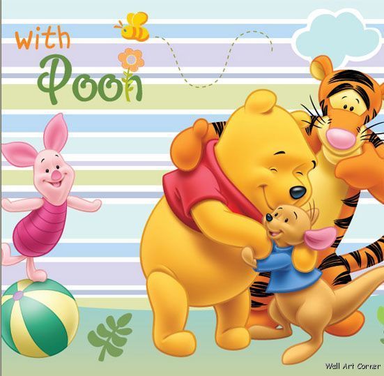 Winnie the Pooh Nursery Wall Border Art Sticker Decal  