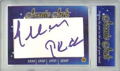 Gregory Peck Signed Iconic Ink Autograph GAI 1/1 Card  