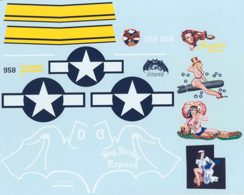 Zotz Decals 1/32 NORTH AMERICAN B 25J MITCHELL AT WAR Part 1  