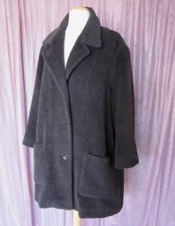 NICOLE FARHI ALPACA MOHAIR TEDDY BEAR COAT~UK 10~S/M  