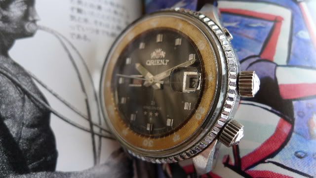 Super rare & huge Vintage Orient king diver 21 jewel beauty  