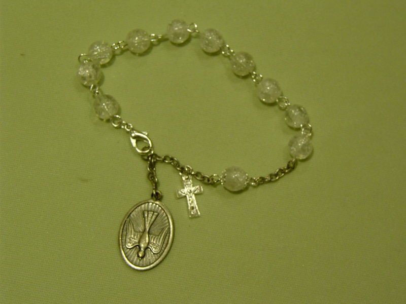 Confirmation Keepsake Rosary Bracelet ~ Holy Spirit ~  