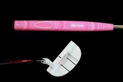 NEW 33 LADY WHITE CUSTOM LADIES PUTTER WOMEN PINK GRIP  