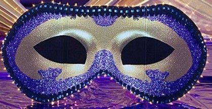 Mardi Gras Halloween Masquerade Mask Decoration Light  