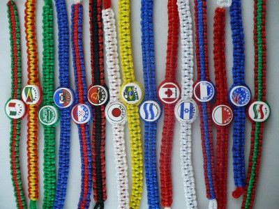 Italy Flag Macrame Bracelet  