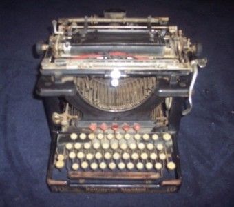 REMINGTON NO. 10 STANDARD TYPEWRITER   CIRCA 1908 L@@K  