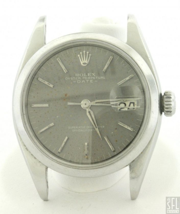   DATE 5700 VINTAGE 1960 SS AUTOMATIC MENS WATCH W/ GRAY DIAL  