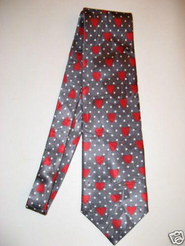 VINTAGE MISSONI MENS TIE LOVE HEARTS UOMO MADE IN ITALY  