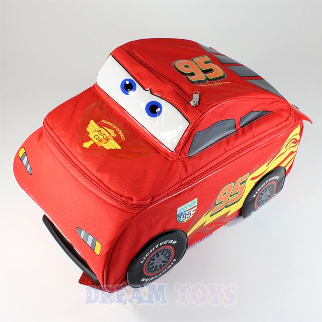 Disney McQueen Cars 2 WPG Roller Luggage Suitcase Travel   Car Shaped 