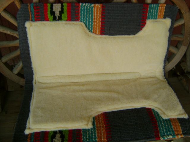 BILLY COOK WOOL, WESTERN SADDLE HORSE CUTTER SHOW PAD  