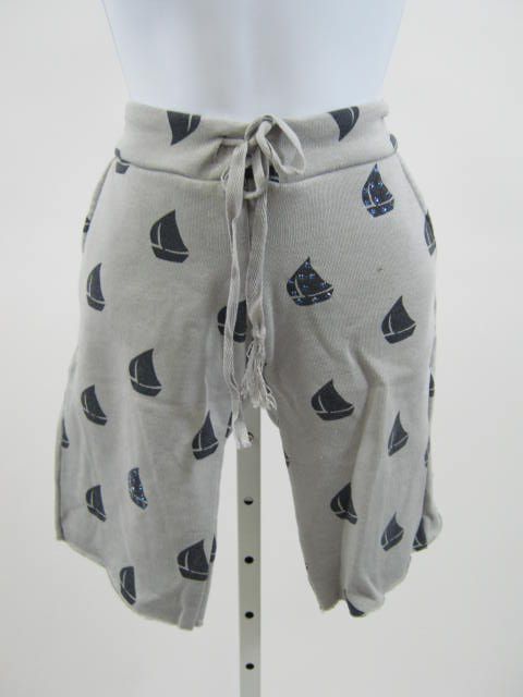 PRIMP Grey Sailboat Print Drawstring Sweatshorts Size S  