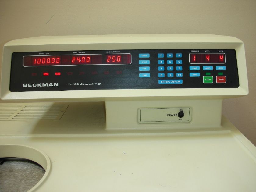 You are buying a popular Beckman Coulter TL 100 Ultracentrifuge (Max 