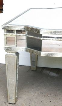 Funky Art Deco Mirrored Coffee Table Mirror Furniture  