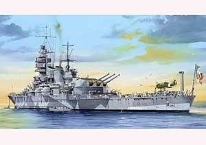 350 Italian Navy Battleship RN Roma 27 plastic Model WWII War Ship 