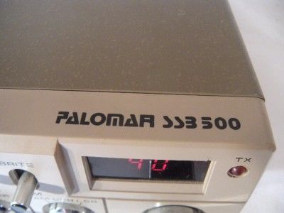 RARE PALOMAR SSB 500 MK II 40 CH USB LSB AM CB HAM RADIO W/ DC 6 POWER 