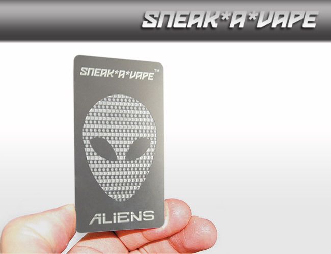 EXTREME CREDIT CARD HERB GRINDER ALIENS FOR VAPORIZERS  