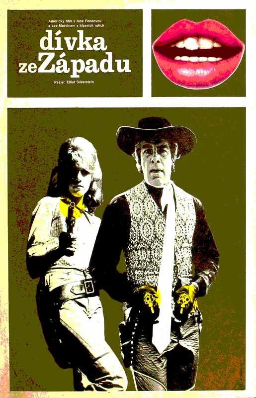 CAT BALLOU Czech Movie poster  