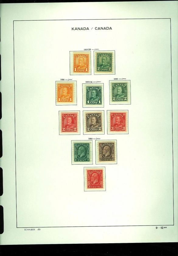 Canada( 1979), a Spectacular Mint Stamp Collection in a Schaubek 