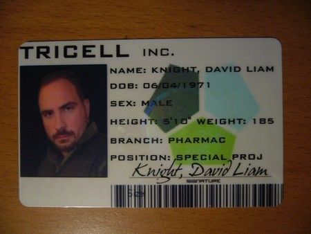 Resident Evil 5 Tricell ID Card Customize it RE5 Prop  