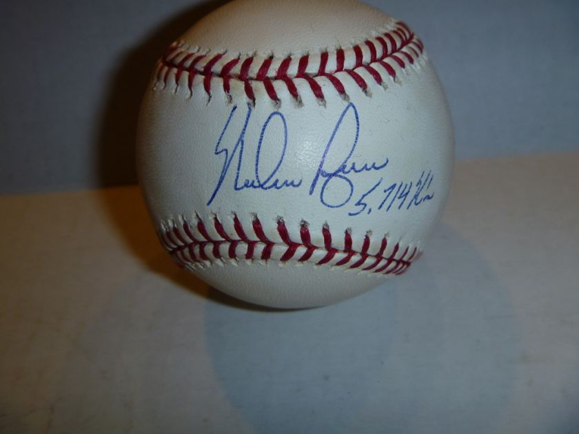 Nolan Ryan   Autograph Stat Baseball W/Cert.  