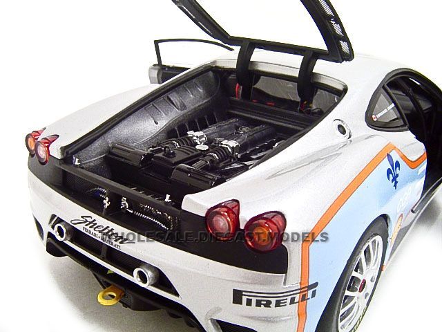   diecast model of elite ferrari f430 challenge team shelton die cast