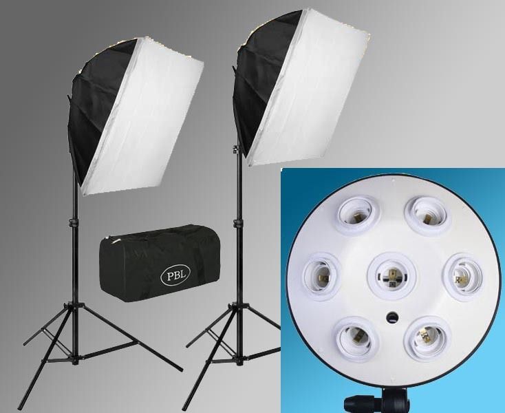 PBL FLO7 FX7 Fluorescent Continous Studio Light Set  