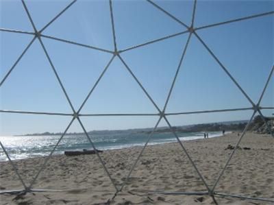 GREENHOUSE GEODESIC DOME FRAME 30 FT. 4V Frequency   LOOK  