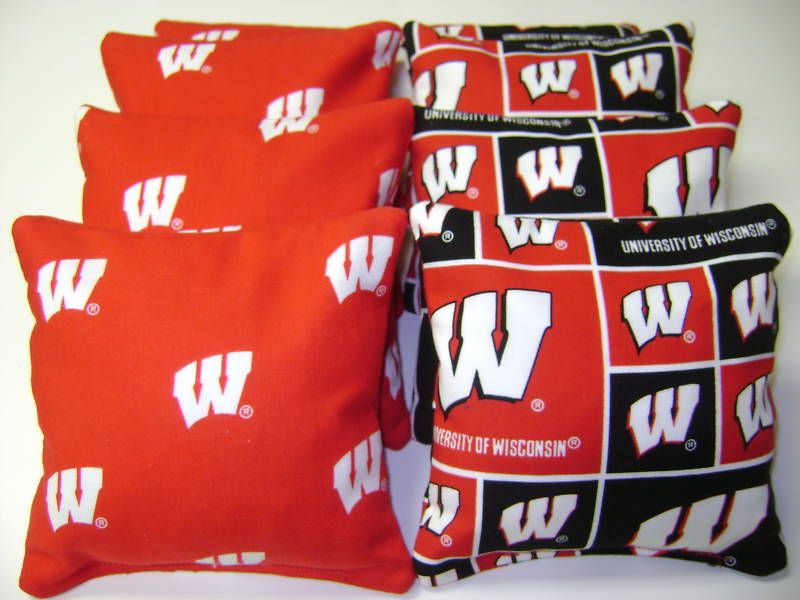 CORNHOLE BEAN BAG BAGGO CORN HOLE WISCONSIN BADGERS  