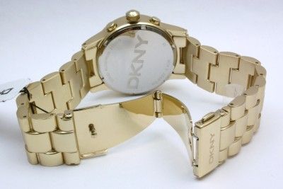   Gold Aluminum Glitz Watch small scratch 38mm NY8322 $175  