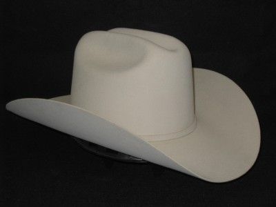 Stetson Lariat Ivory 3X Beaver Fur Felt Cowboy Hat  