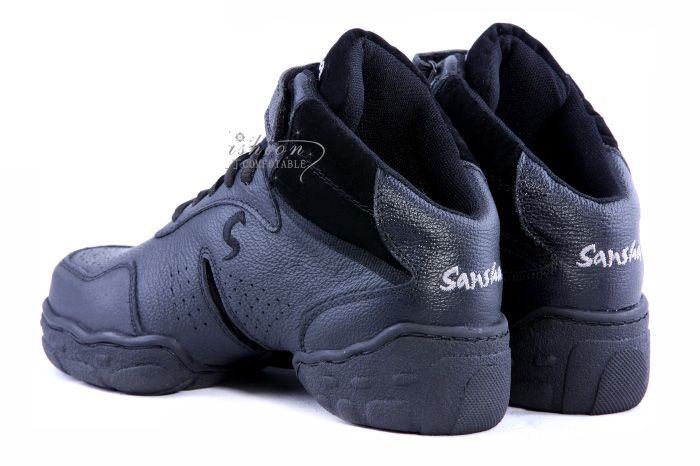 Black Dance Shoe NEW Sansha Dance Jazz Hip Hop Sneakers Shoes Free 