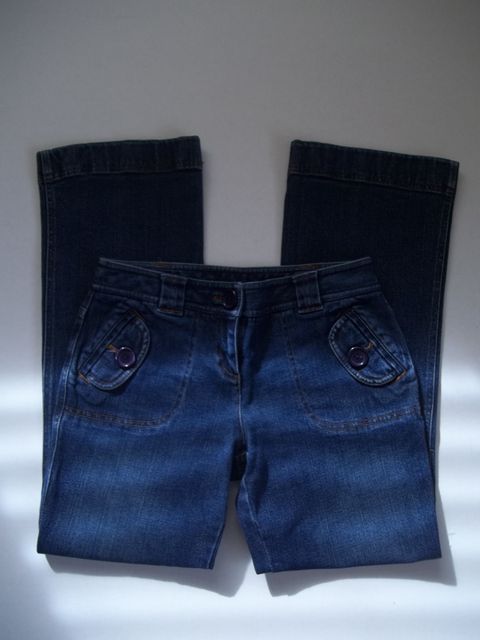 Ann Taylor Loft Womens Stretch Petite Jeans Size 2P Boot Cut  