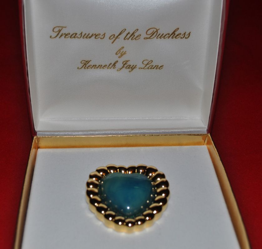 TREASURES OF THE DUCHESS BY KENNETH JAY LANE HEART PIN  