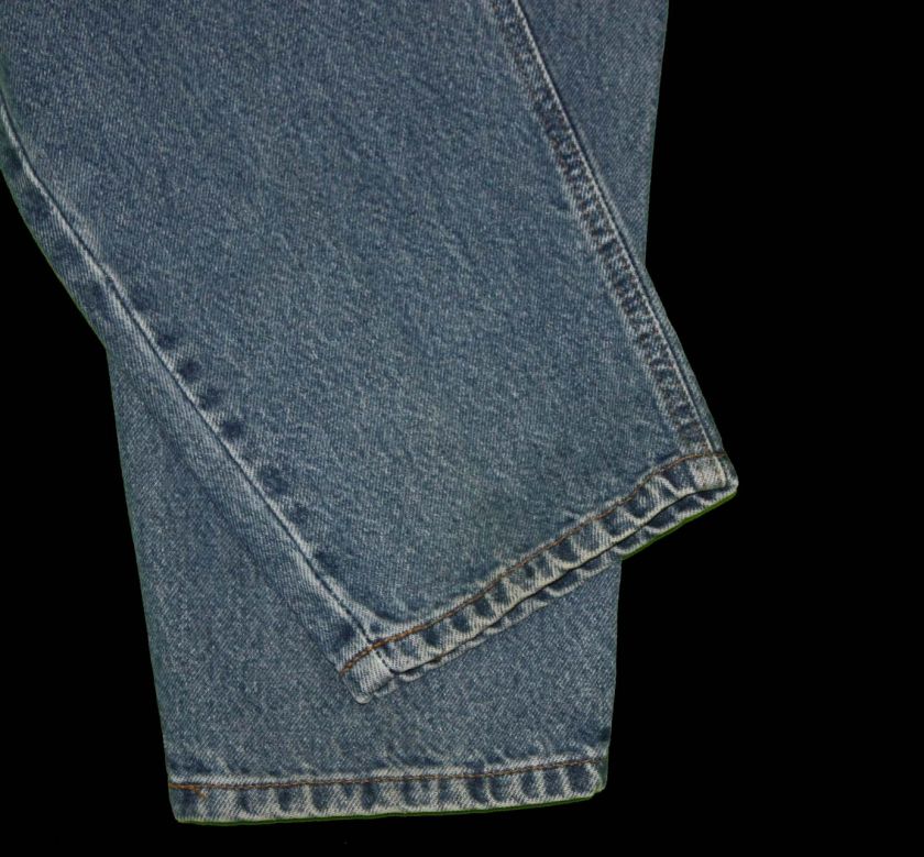 used heavy wear details zipper nice heavy weight denim jeans