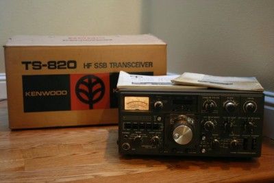 KENWOOD HAM RADIO TRANSCEIVER TS 820 S TS820S SSB BOX AND MANUALS 