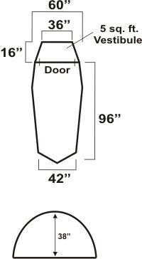 PERSON backpacking tent 3 4 SEASON LIGHT WEIGHT  