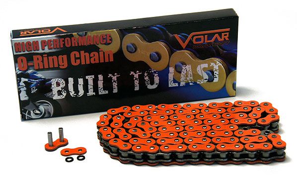 Suzuki GSXR 1000 2007 2008 Volar O Ring Chain   Orange  