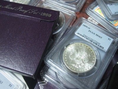   Estate Coin Lot Proof Mint Sets PCGS Slab Silver Collection  