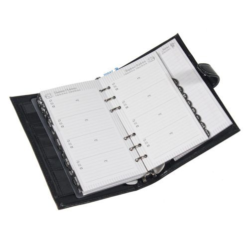 Dayrunner 6 Ring Organizer Book w/Photo Insert Black 089138548950 