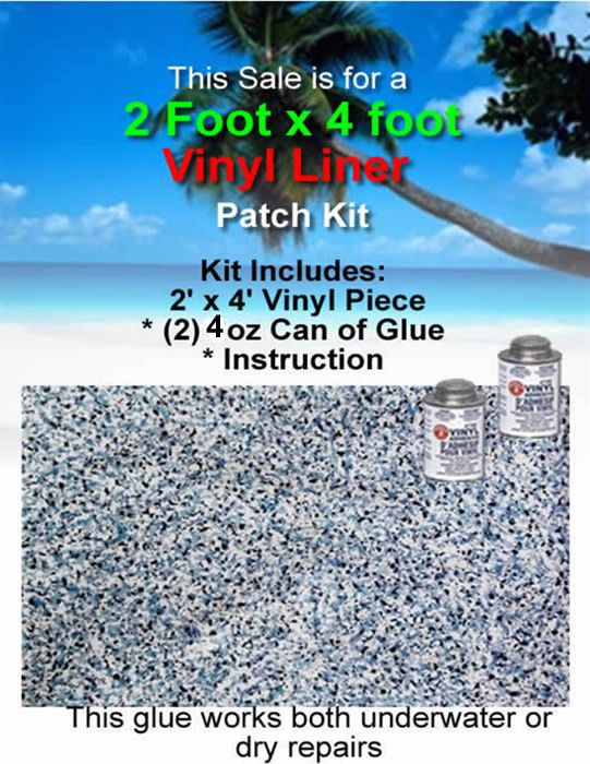 VINYL LINER Above Ground & Inground REPAIR Patching Kit  