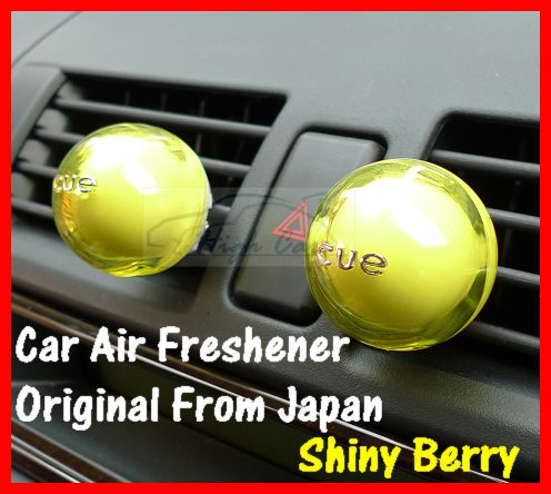 Cue Blue Car Air Freshener Ball on Vent Japan EasyUse  