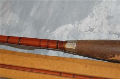 Vintage Late 1910   1930s Split Bamboo Fly Rod w/sleeve & carrier USA 