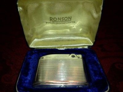 RONSON ADONIS STERLING SILVER VINTAGE LIGHTER  